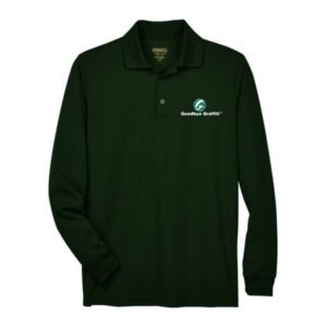 polo shirt long sleeve green