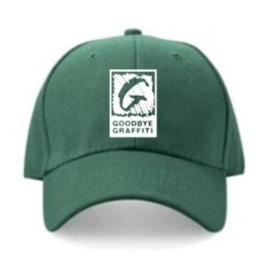snapback hat green front